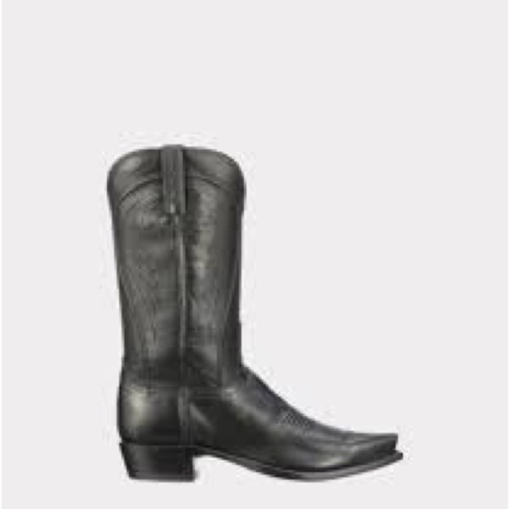 1883 LUCCHESE | Black Soft leather Designer Special Edition Western Cowboy Boots